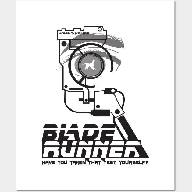 Blade Runner Voight Kampf test Wall Art by silvercloud